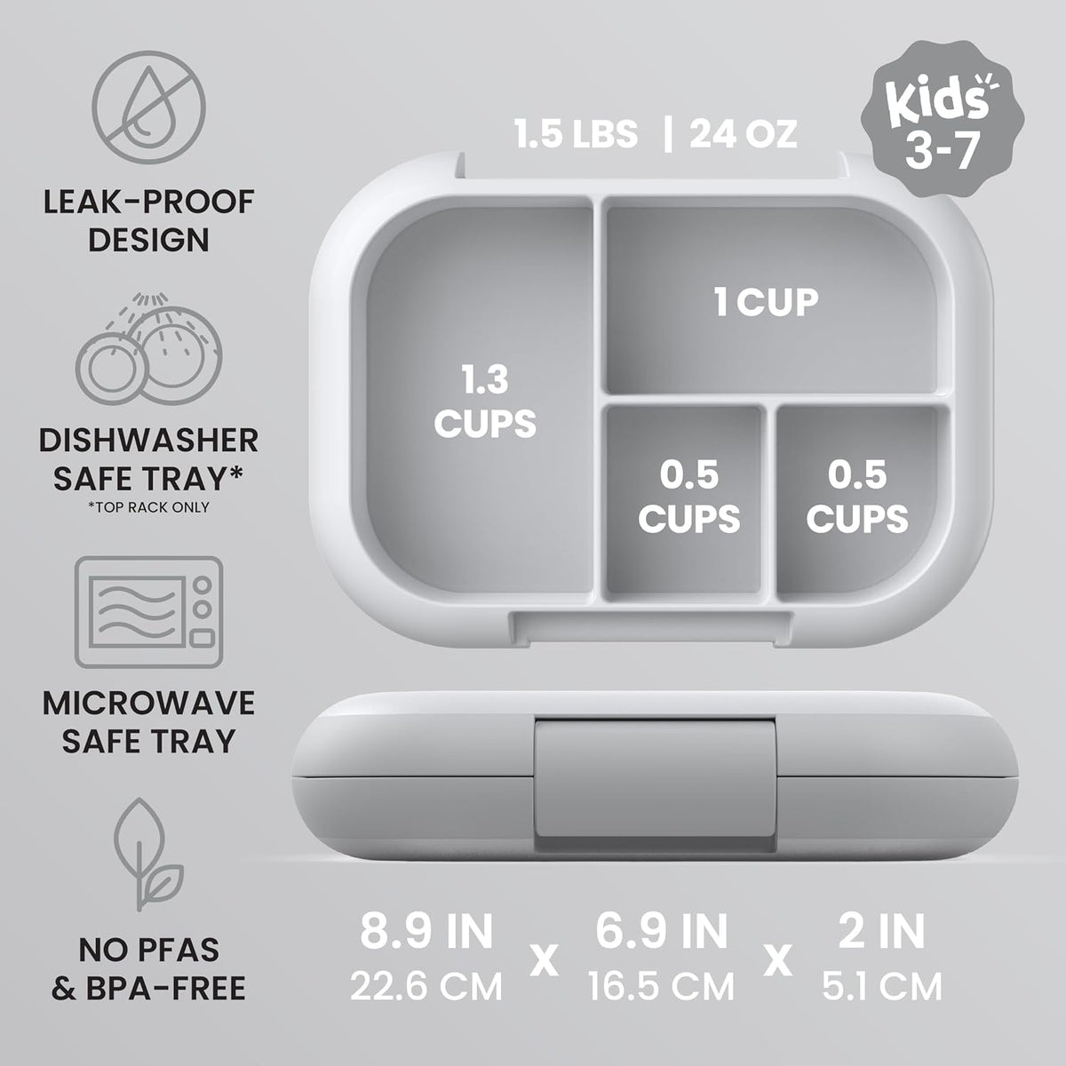 Bentgo Chill Kids 4-Compartment Bento Box Leakproof Lunch Box