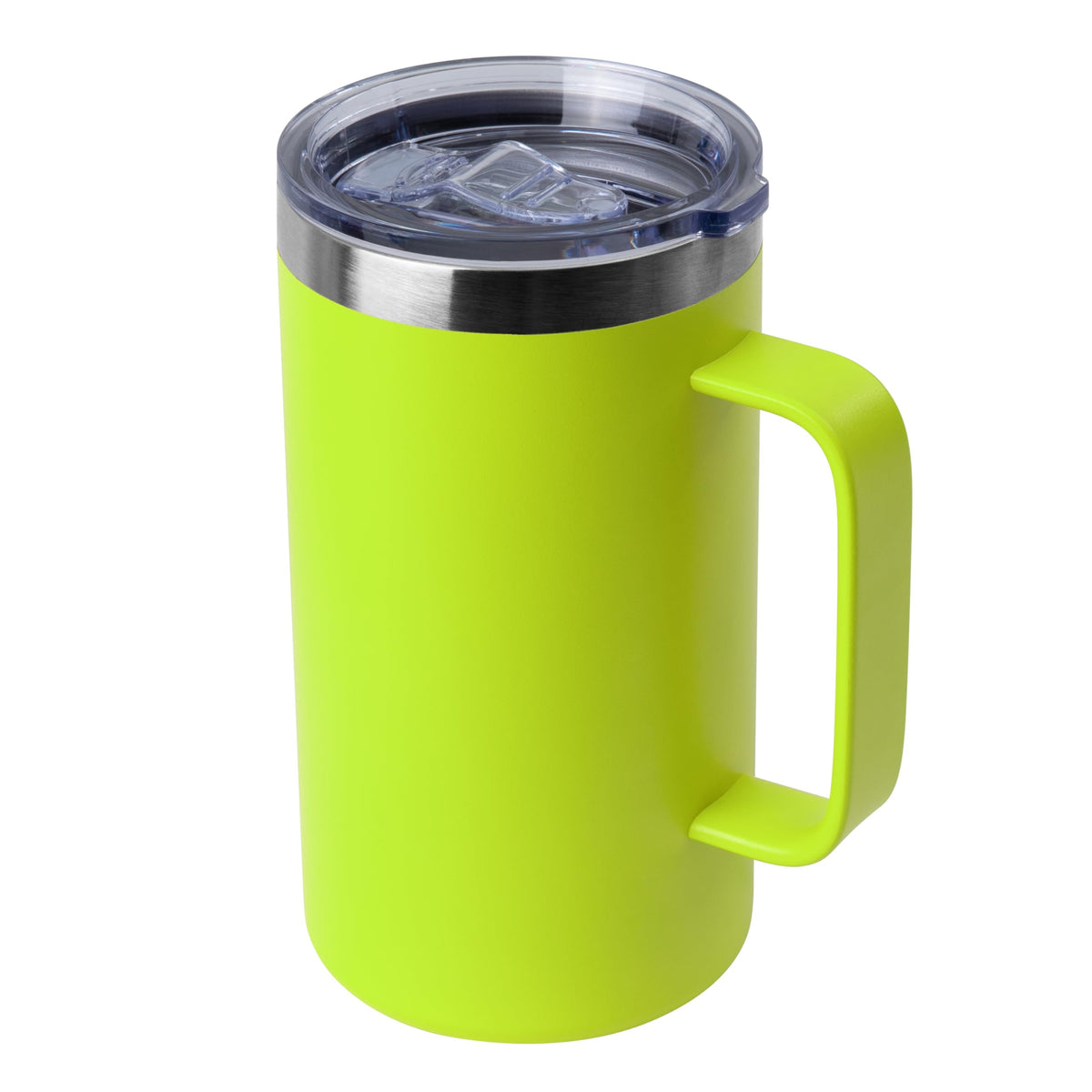DOMICARE 24oz Mug with Handle and Lid, Stainless Steel Coffee Mug, Reusable Insulated Cup, Travel Mug with Handle, Double Wall Vacuum Coffee Tumbler for Men and Women, Dark Purple, Pack 1