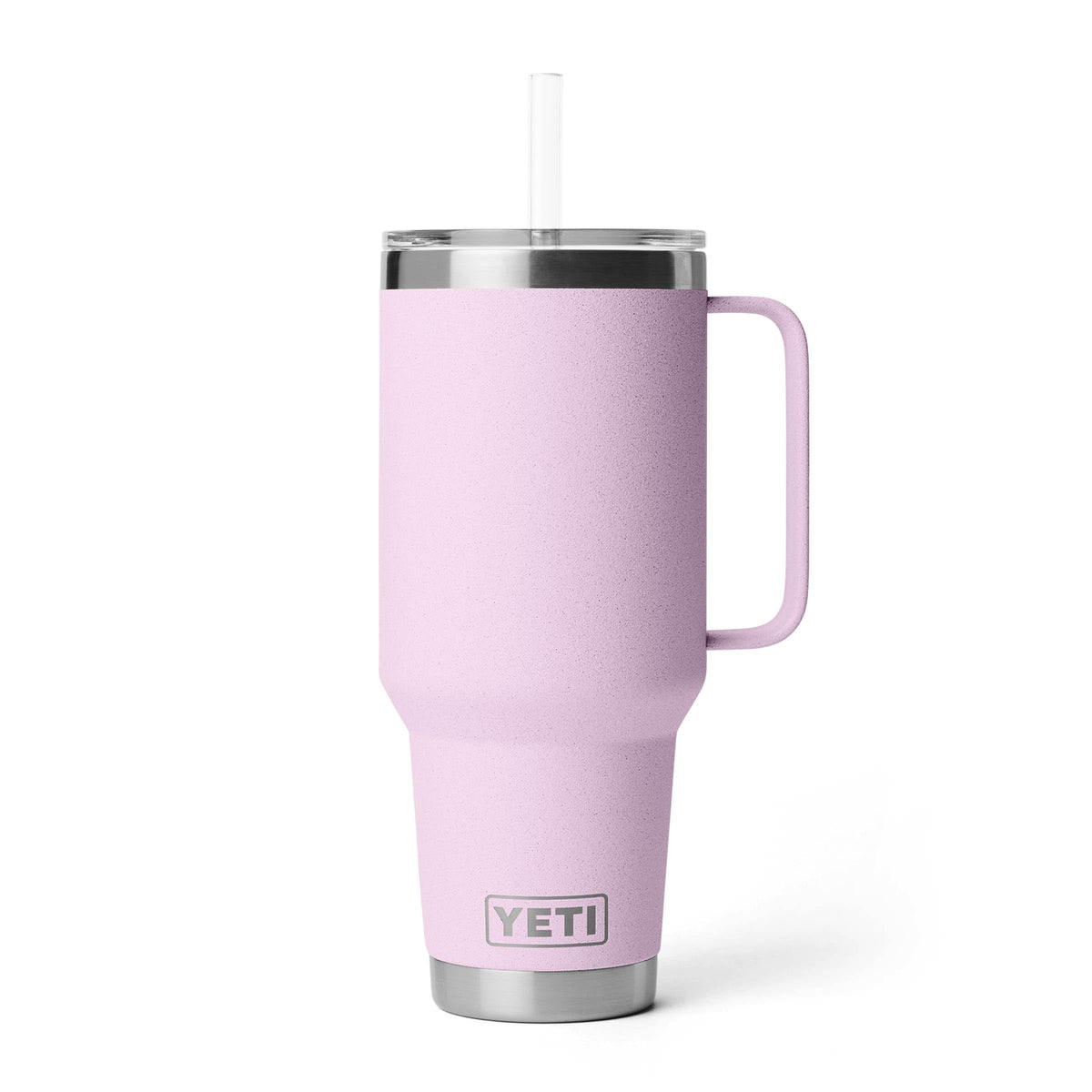 YETI Rambler 42 oz Tumbler with Handle and Straw Lid, Travel Mug Water Tumbler, Vacuum Insulated Cup with Handle, Stainless Steel, Seafoam