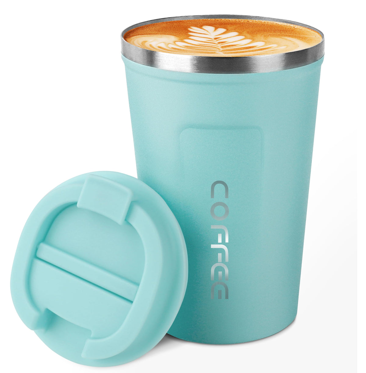CS COSDDI 12 oz Coffee mug - Stainless Steel Coffee Cup with Leakproof Lid