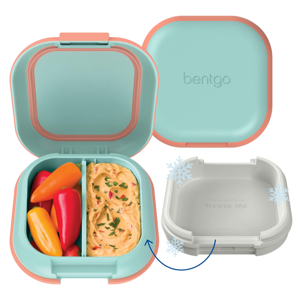 Bentgo Chill Mini Leak-Proof 3 or 4 Compartment Lunch Box