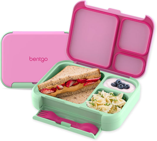 Bentgo Kids Stow & Go Leak-Proof Lunch Box with Built-In Utensil