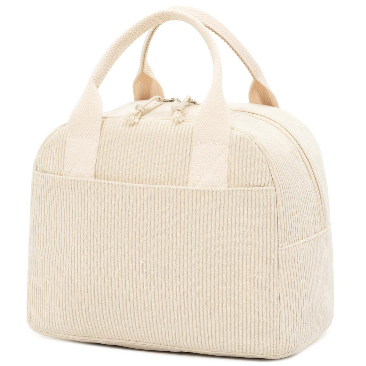 LOVELYWIND Lunch Box for Women, Insulated Lunch Bag, Green Stripe Tote 9L