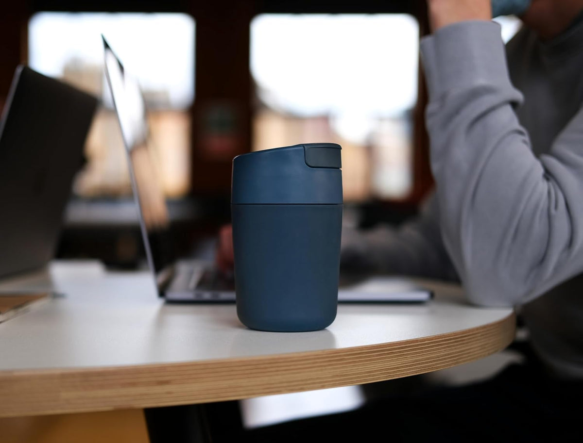 Joseph Joseph Sipp™ Travel Coffee Mug with Flip-top Cap - 12 fl. oz - Blue