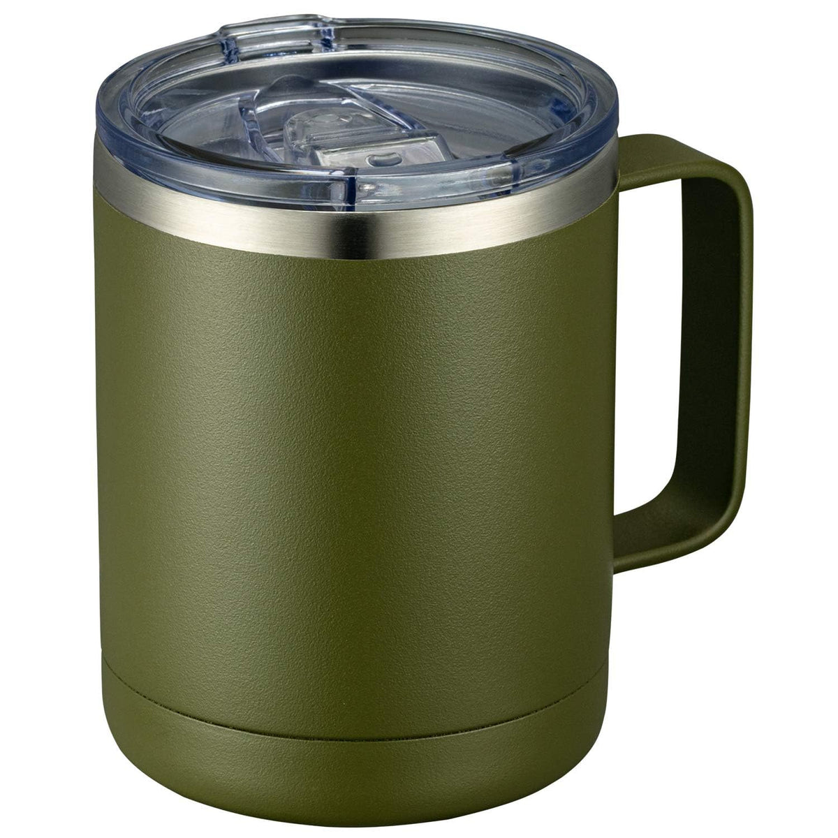 MEWAY 12oz Coffee Mug With Handle and Sliding Lid,Stainless Steel Travel Tumbler Cup with Handle,Double Wall Vacuum Insulated Camping Cup for Hot & Cold Drinks Tea (Lilac,Set of 1)