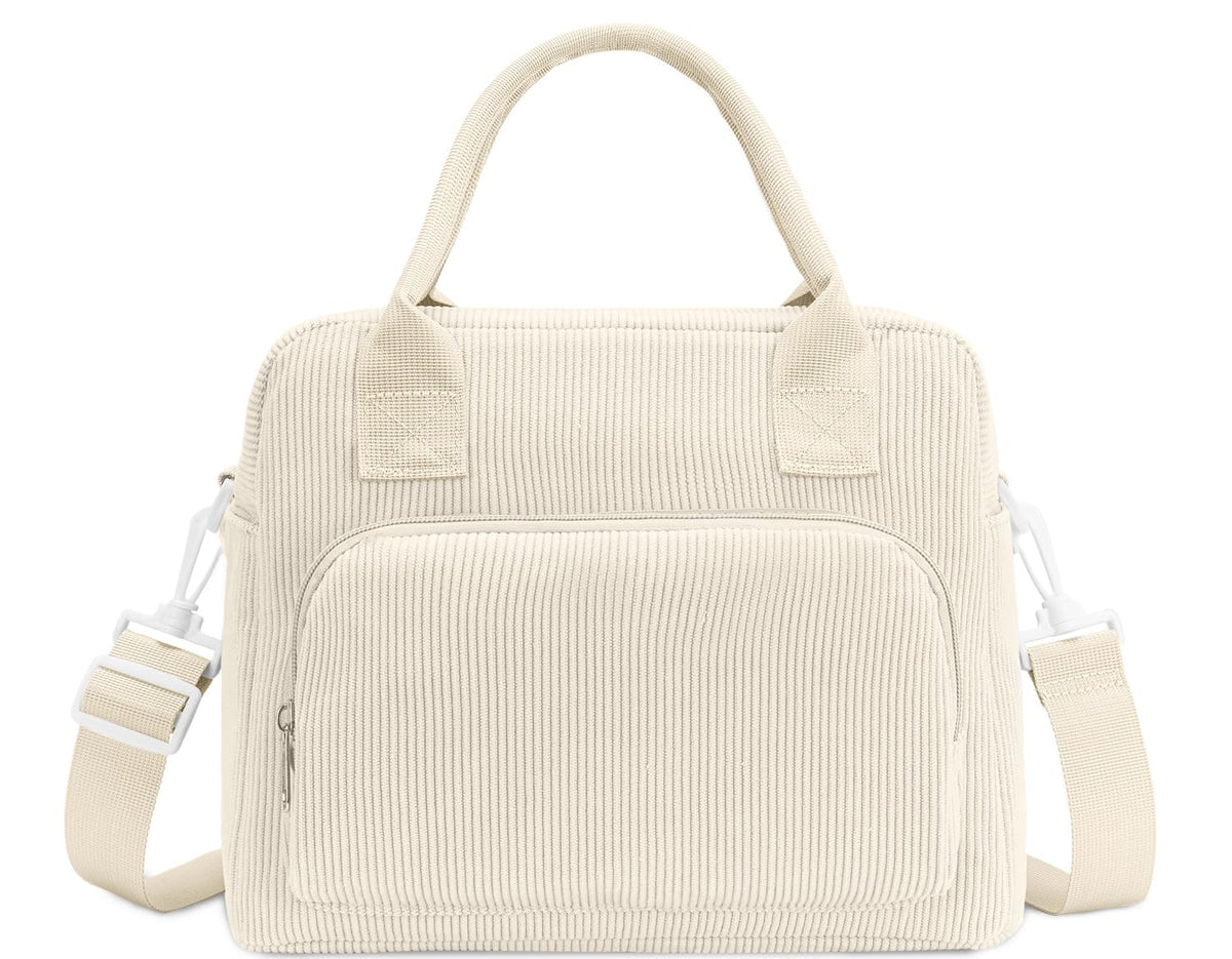 Lunch Bag Women Lunch Box for Women Adult Cute Insulated Lunch Bag Lager Cooler Lunch Tote Bags for Work Picnic (Beige-Brown Plaid)