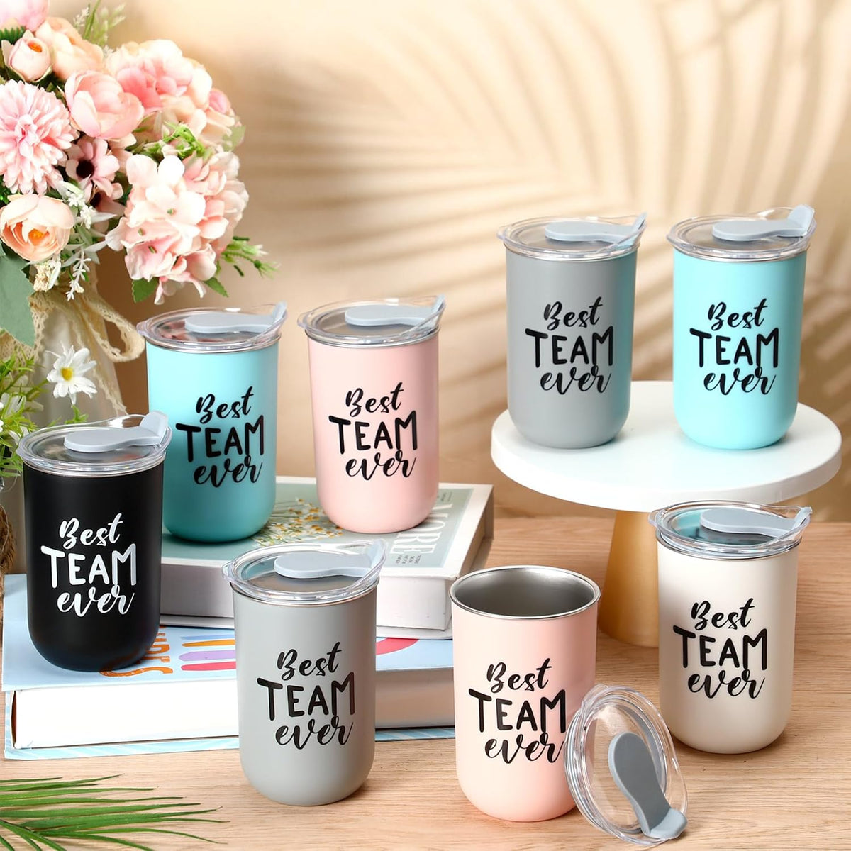 Reallnaive 10 Pcs Back to School Teacher Gifts Bulk, Team, Neutral