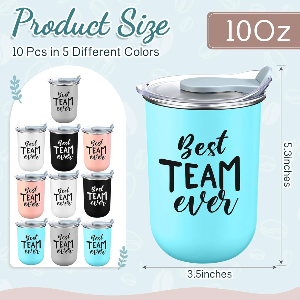 Reallnaive 10 Pcs Back to School Teacher Gifts Bulk, Team, Neutral