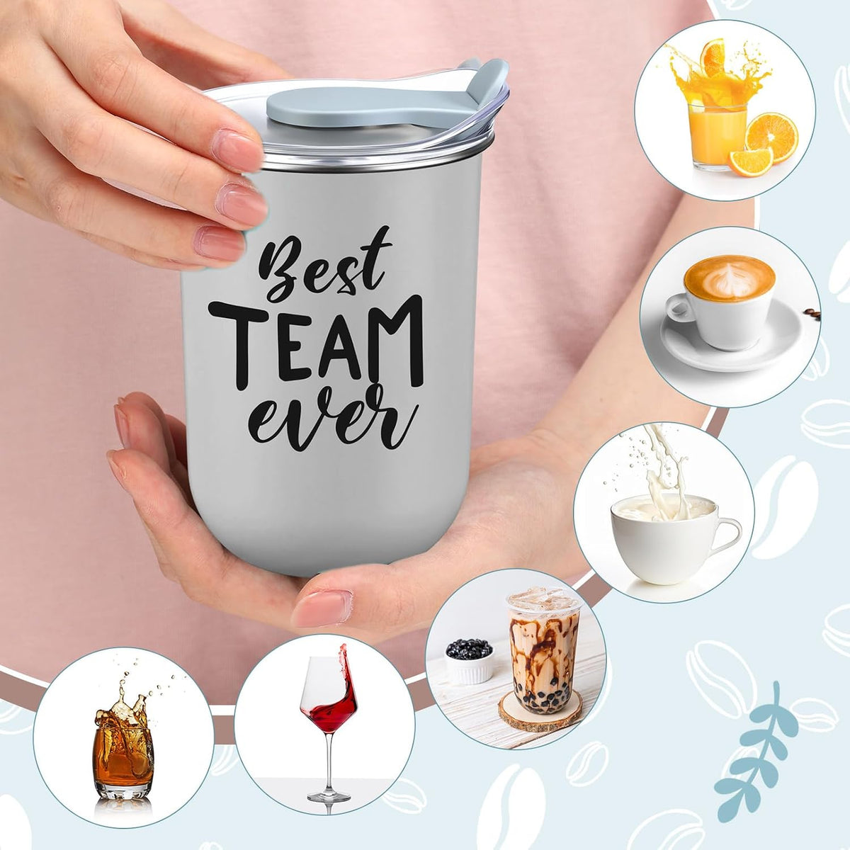 Reallnaive 10 Pcs Back to School Teacher Gifts Bulk, Team, Neutral