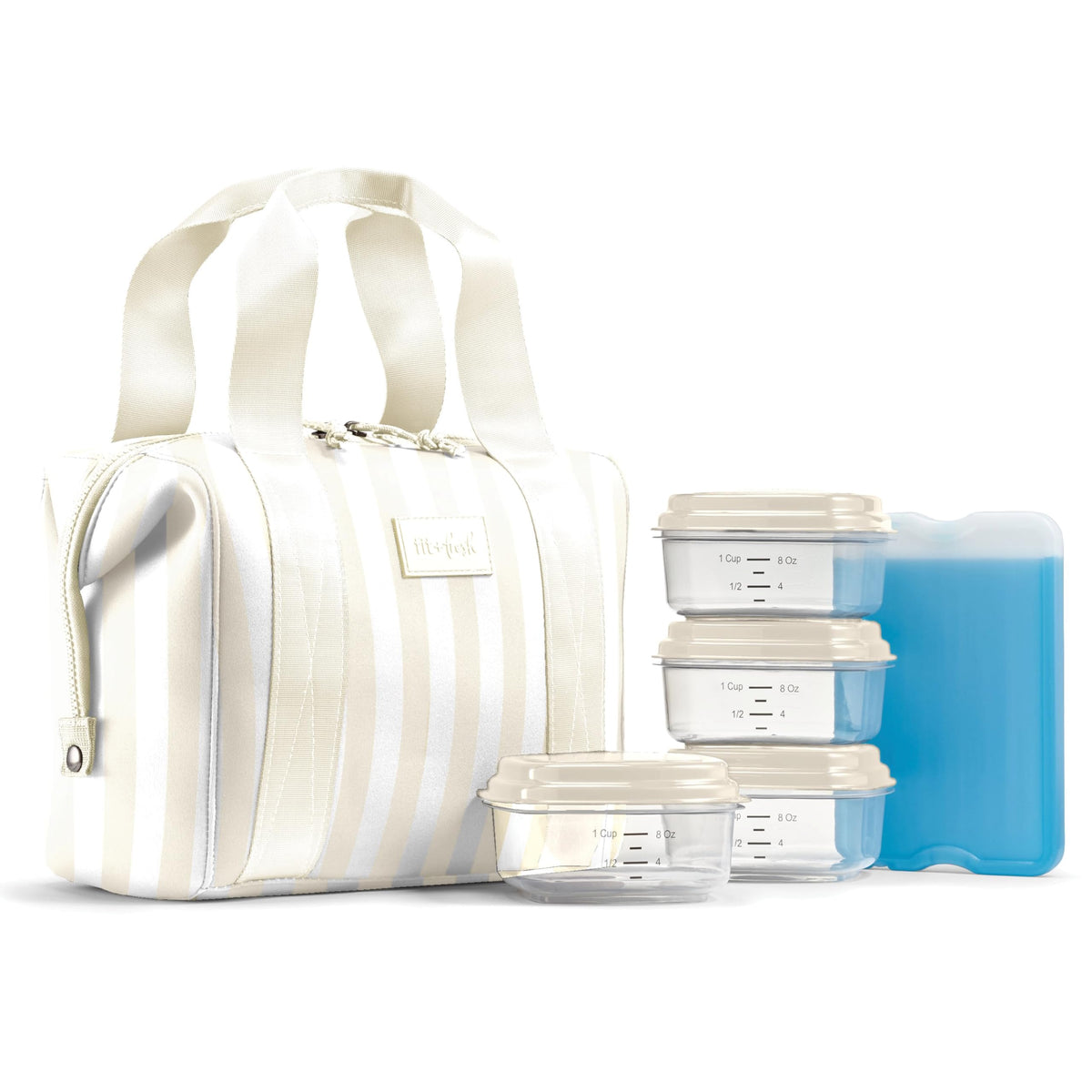 Fit & Fresh Remi Neoprene Lunch Bag for Women w/Ice Pack & Containers