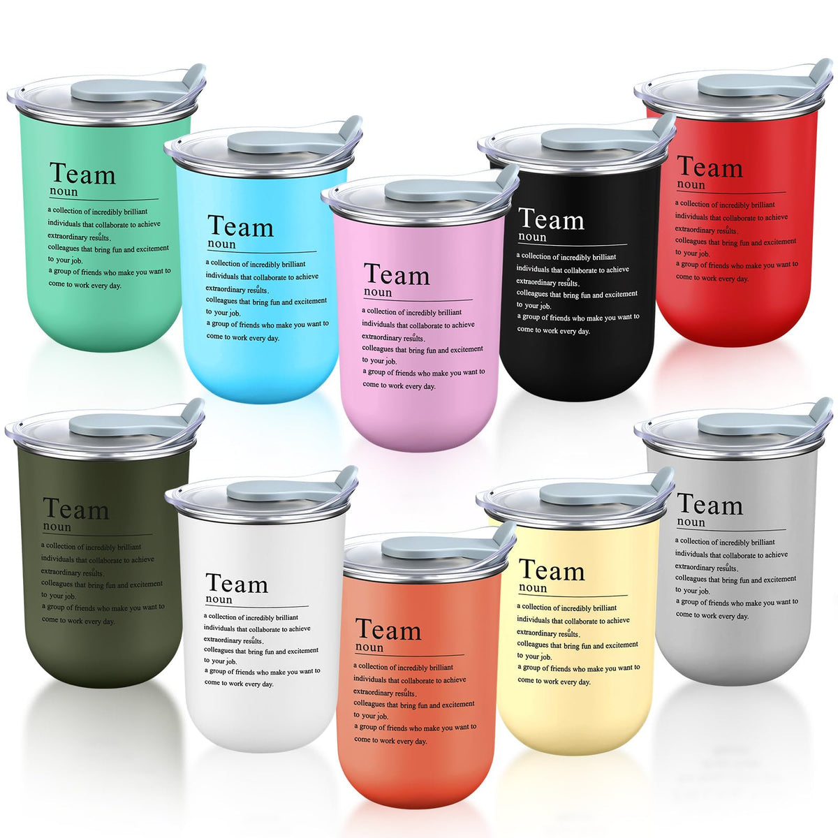 Reallnaive 10 Pcs Back to School Teacher Gifts Bulk, Team, Neutral