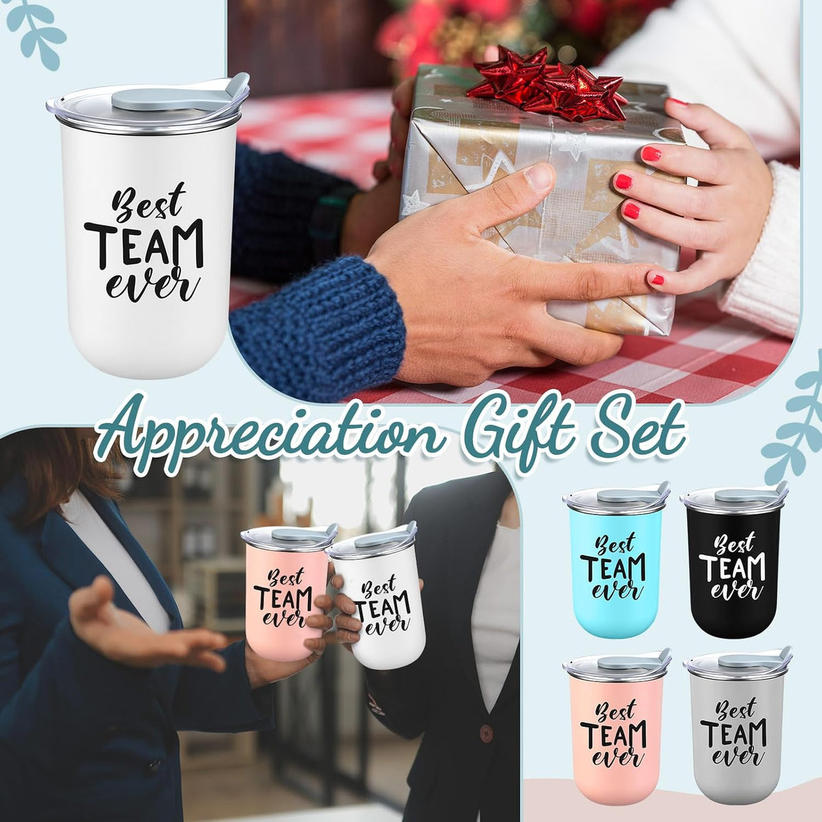 Reallnaive 10 Pcs Back to School Teacher Gifts Bulk, Team, Neutral