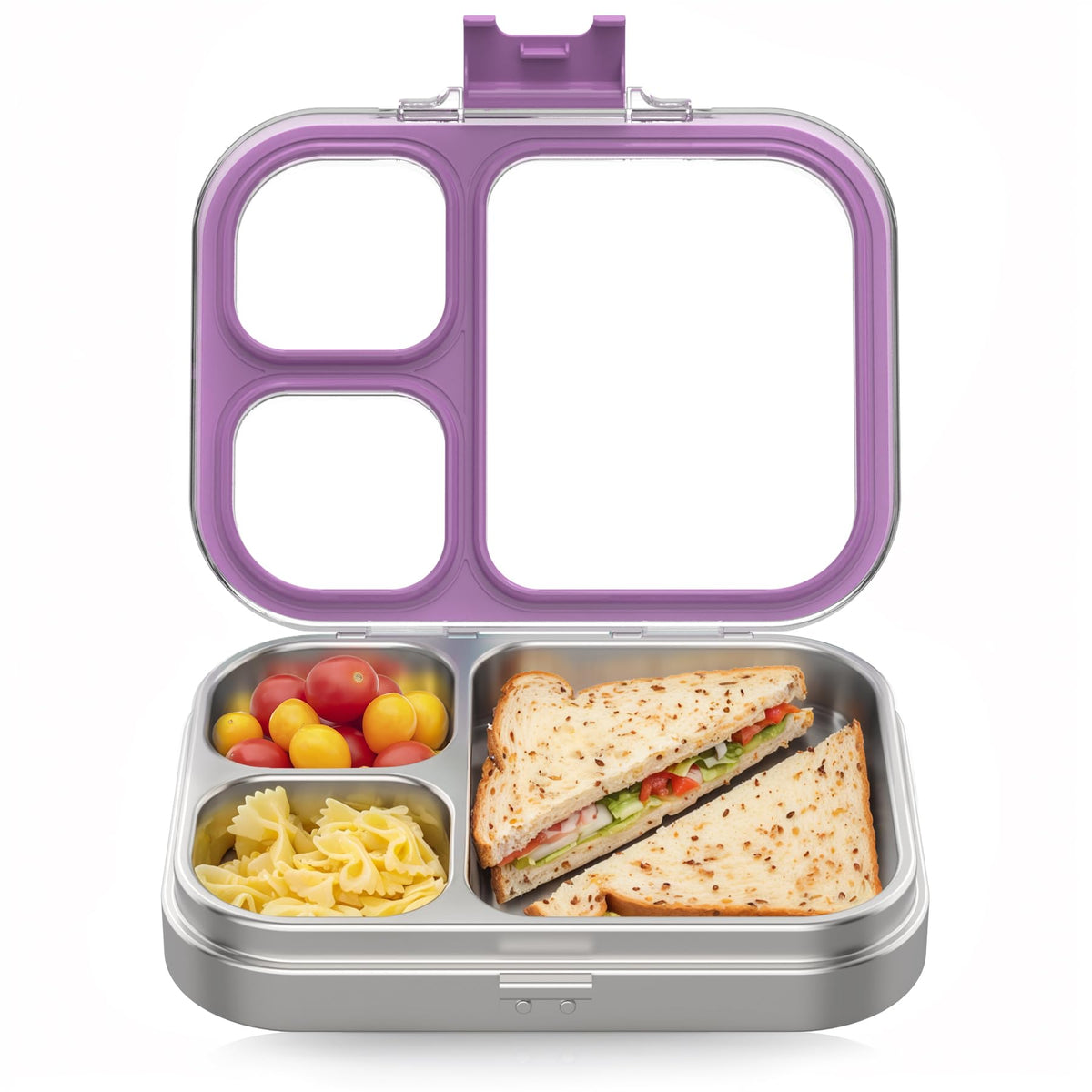 HOMEKOL Stainless Steel Bento Lunch Box, Blue, 3.3Cups