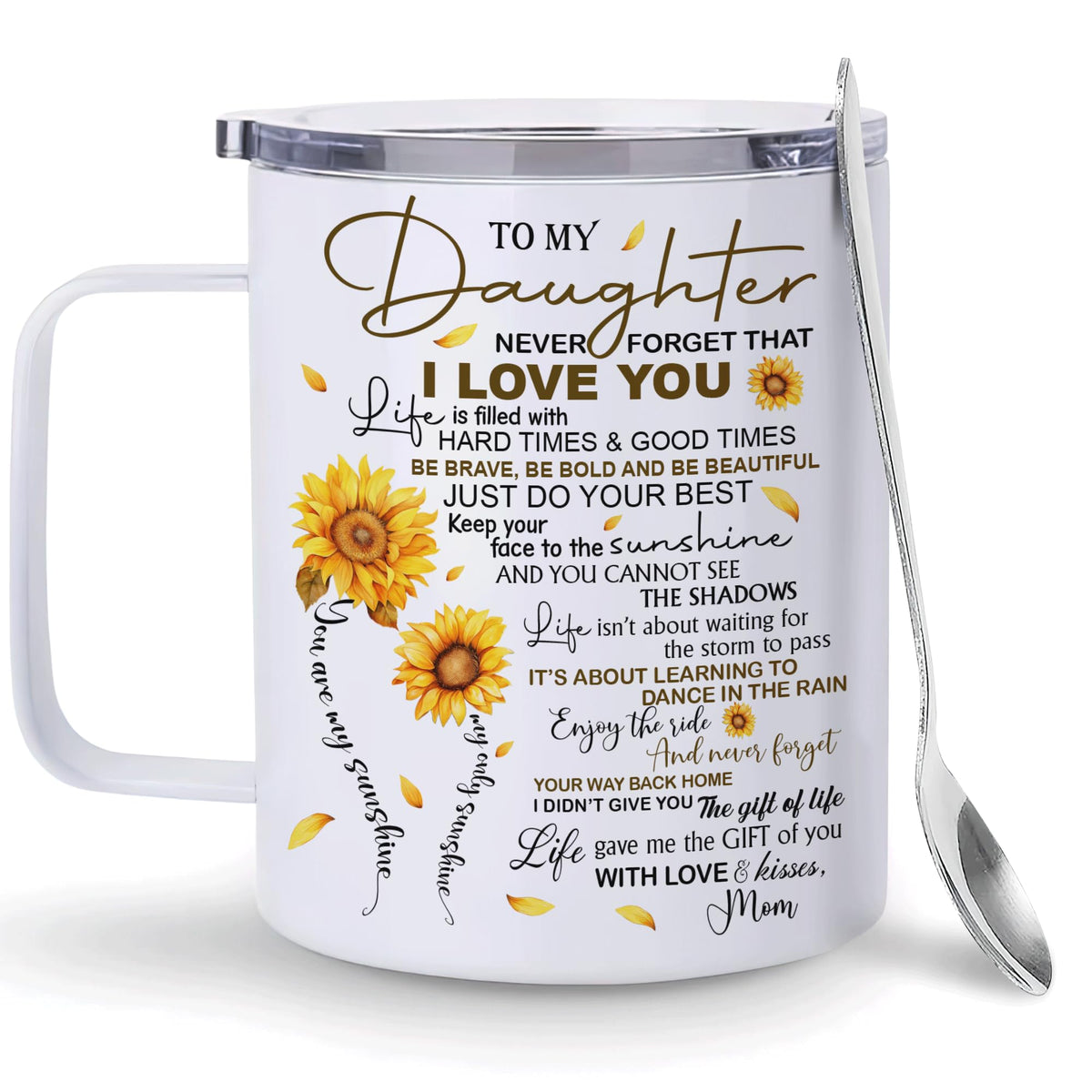 Hyturtle It's Too Peopley Outside Cat Mug With Lid & Spoon Gifts for Women