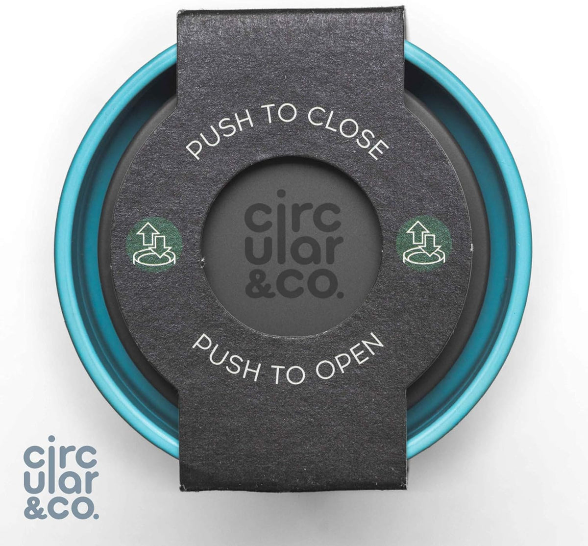 Circular and Co Reusable Coffee Cup 8oz/227ml - The World's First Travel Mug Made from Recycled Coffee Cups, 100% Leak-Proof, Sustainable & Insulated. (Cream & Honest Green)