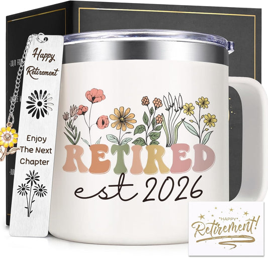 Lifecapido Retirement Gift for Woman, 14oz Stainless Steel Coffee Mug