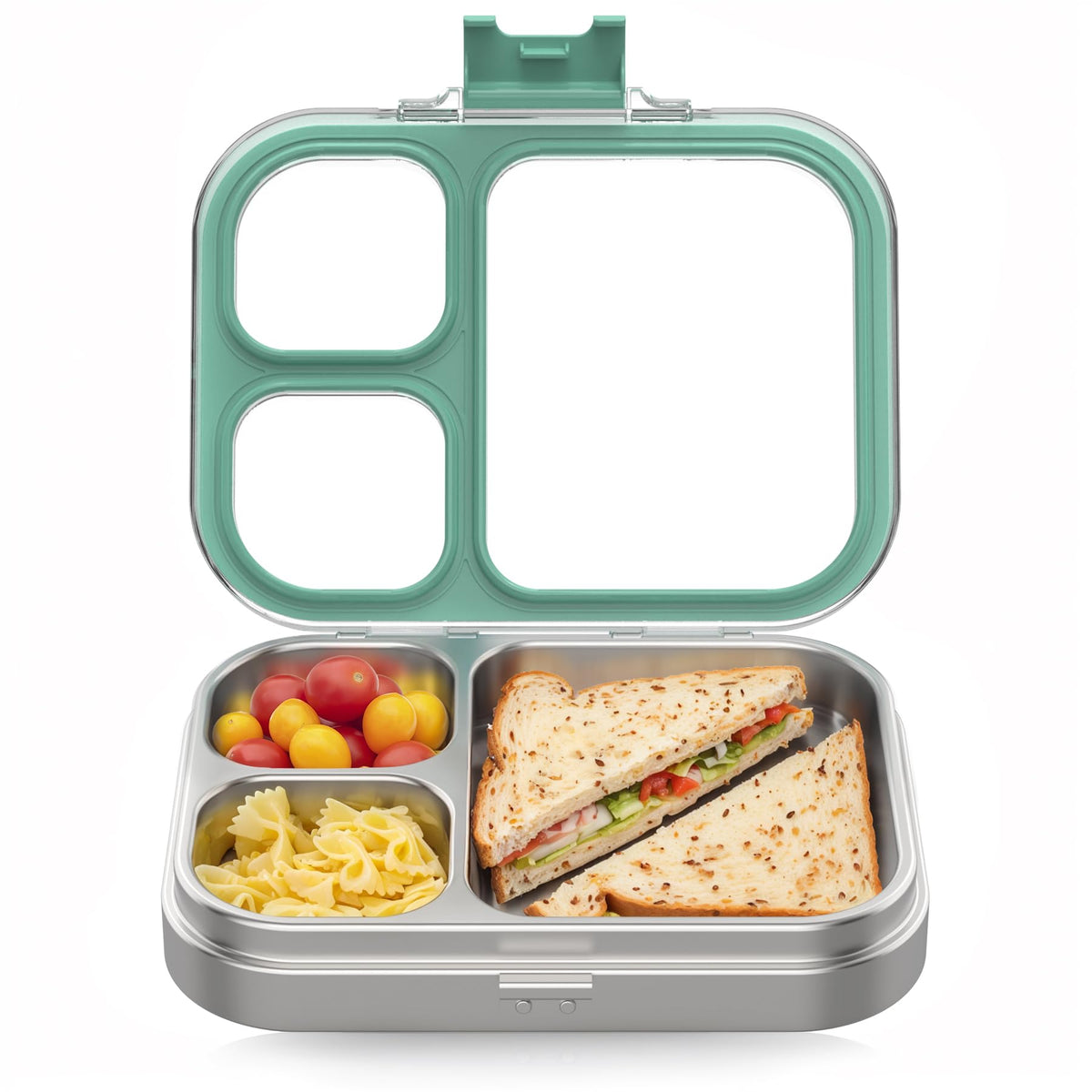 HOMEKOL Stainless Steel Bento Lunch Box, Blue, 3.3Cups