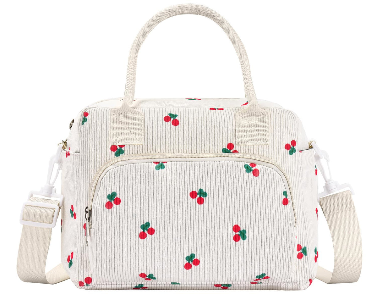 Lunch Bag Women Lunch Box for Women Adult Cute Insulated Lunch Bag Lager Cooler Lunch Tote Bags for Work Picnic (Beige-Brown Plaid)