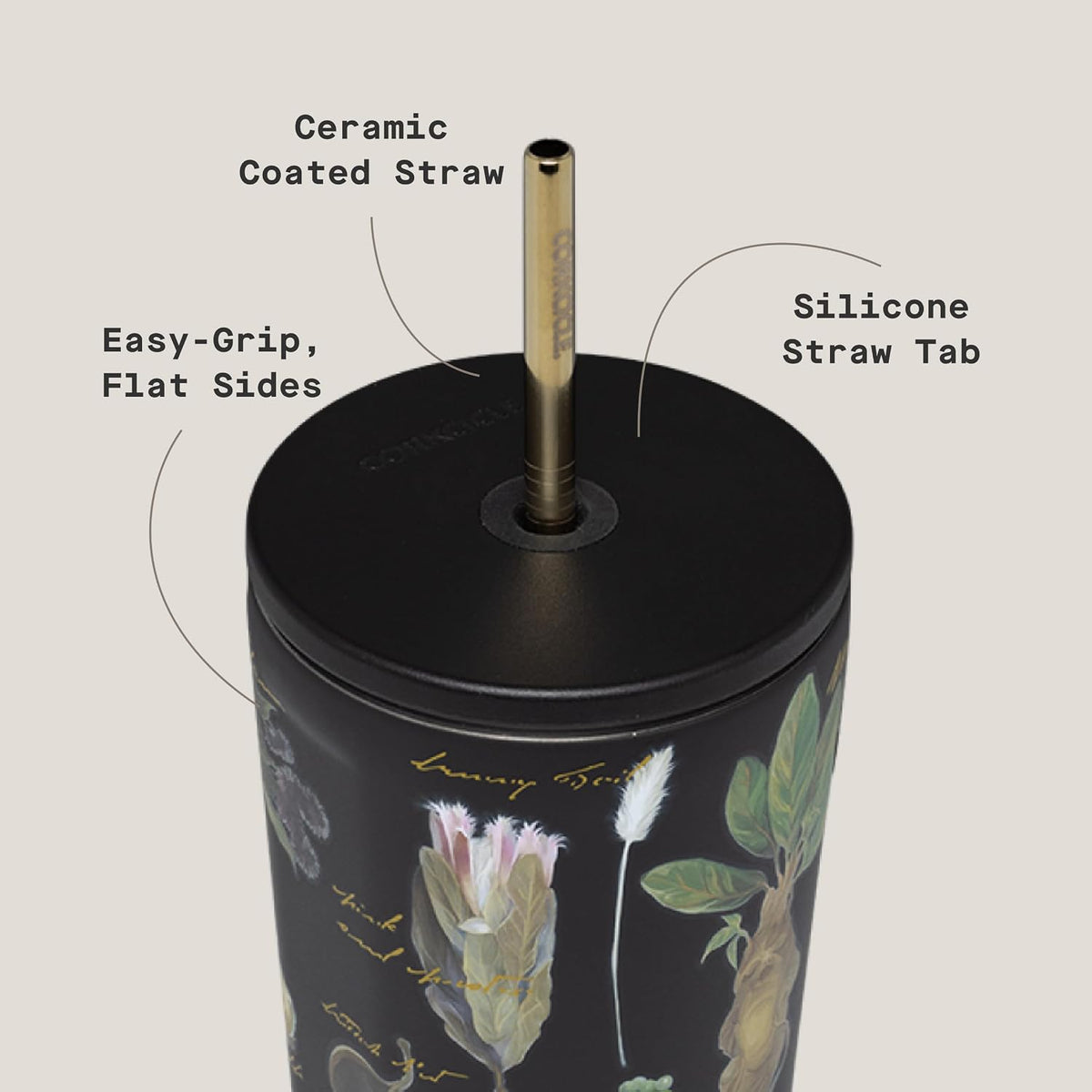 Corkcicle Cold Cup Straw Tumbler, 24 oz, Harry Potter