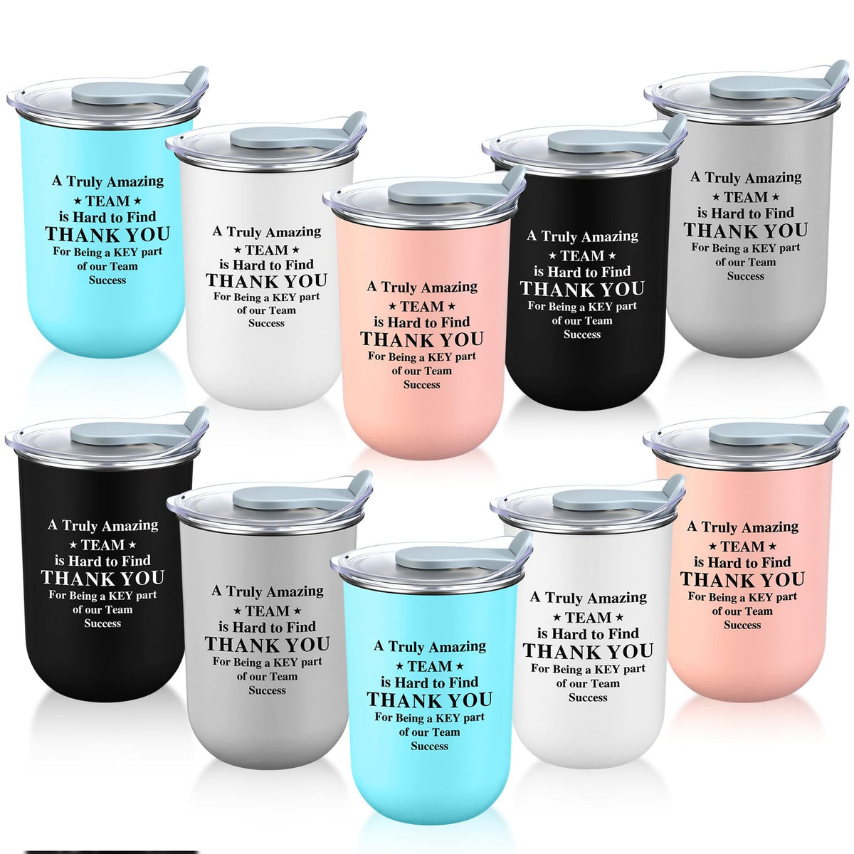 Reallnaive 10 Pcs Back to School Teacher Gifts Bulk, Team, Neutral