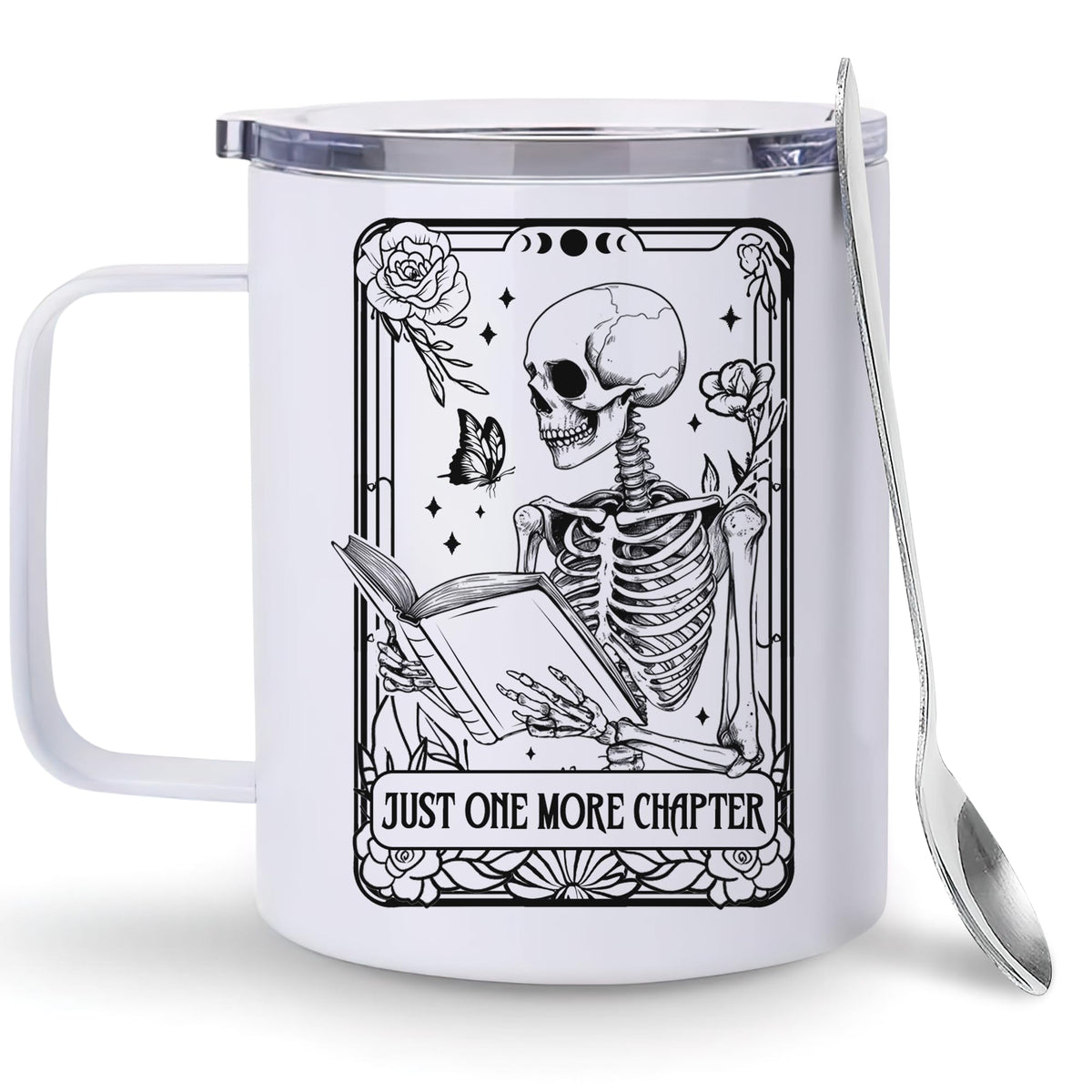 Hyturtle It's Too Peopley Outside Cat Mug With Lid & Spoon Gifts for Women