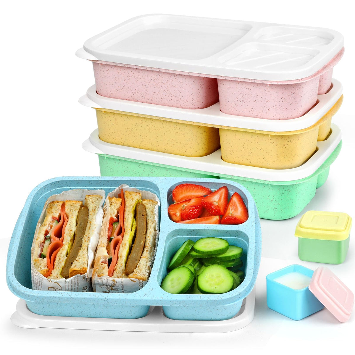 Caperci Bento Lunch Box Containers for Adults & Kids