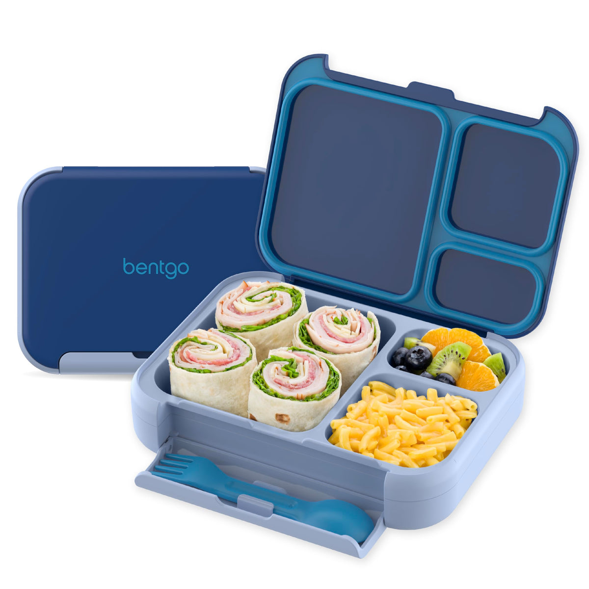 Bentgo Kids Stow & Go Leak-Proof Lunch Box with Built-In Utensil