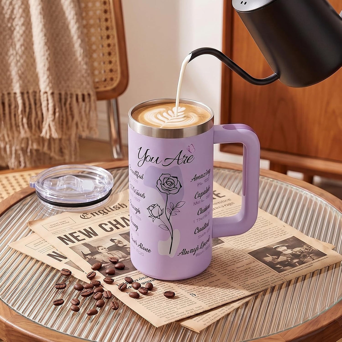 Christian Gifts for Women, 20oz Insulated Religious Coffee Mug With Handle