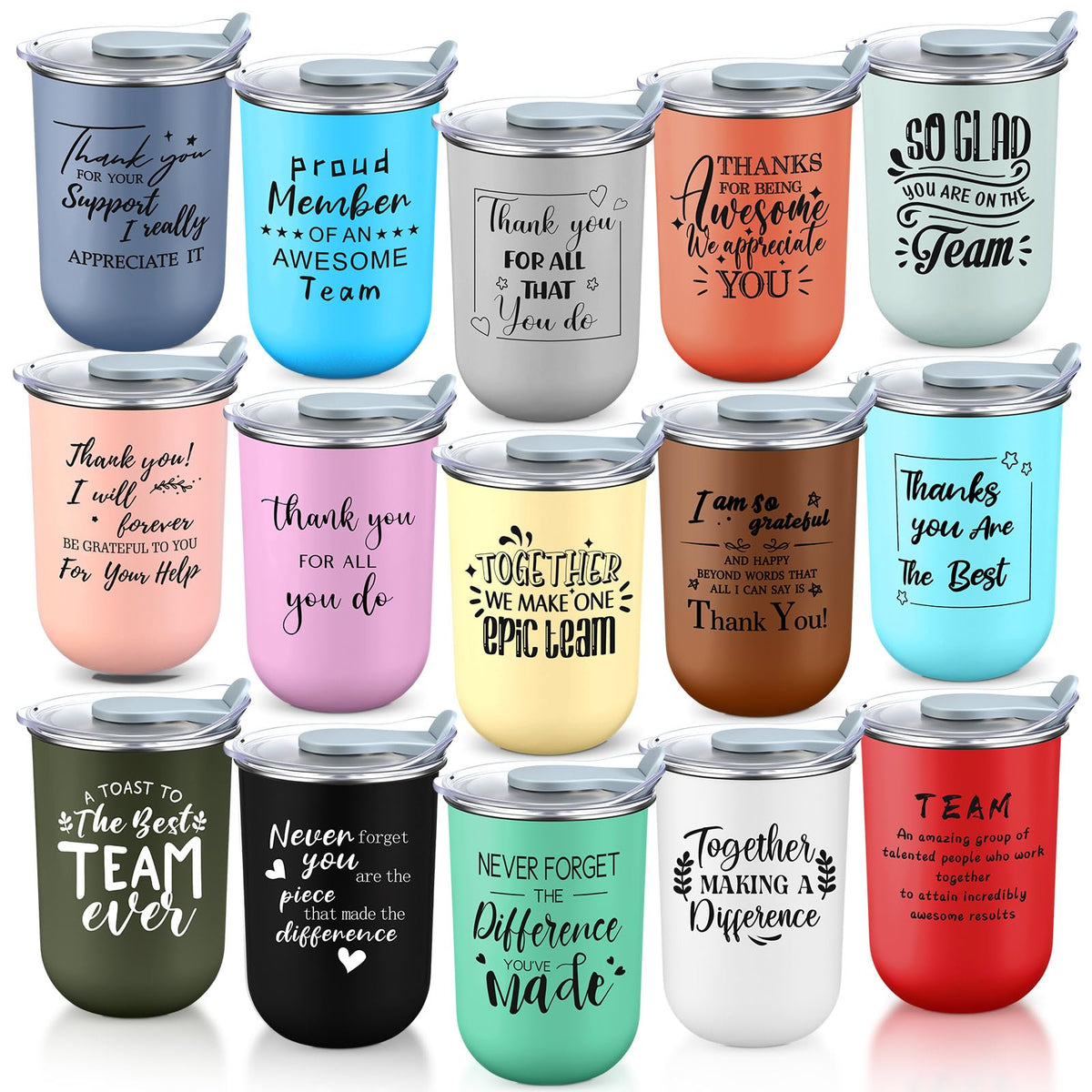 Maxdot 10 Pcs Thank You Gift Mugs 13oz Housekeeping Week Team Gift Bulk