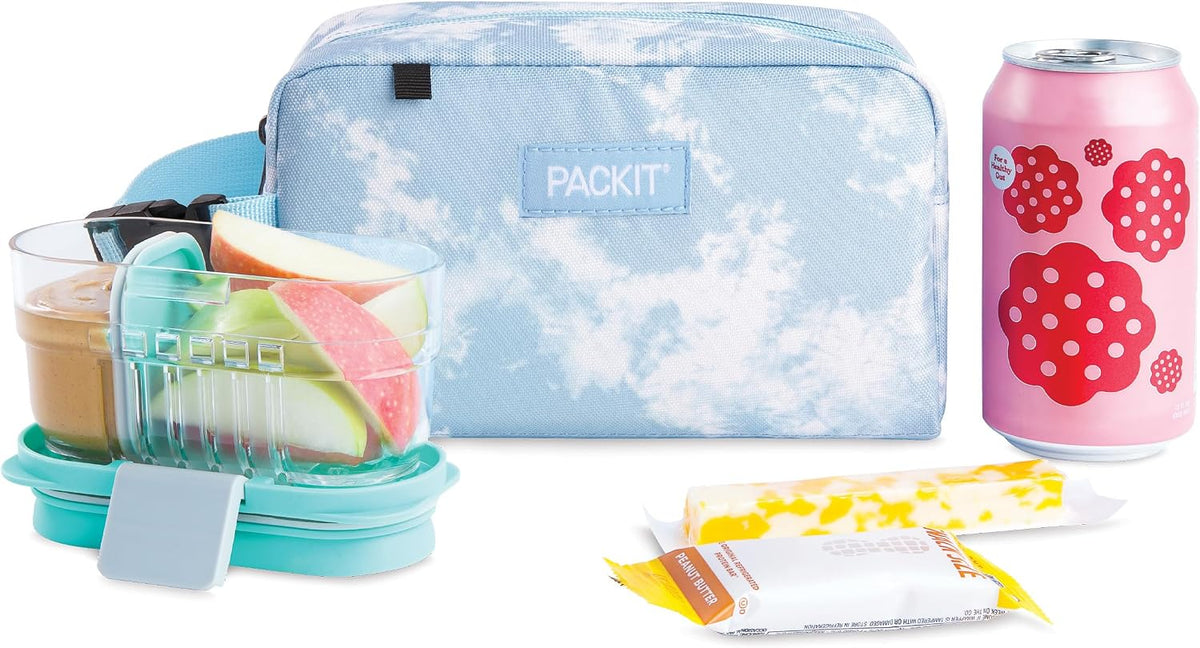 PackIt Freezable Snack Box, Blue Sky