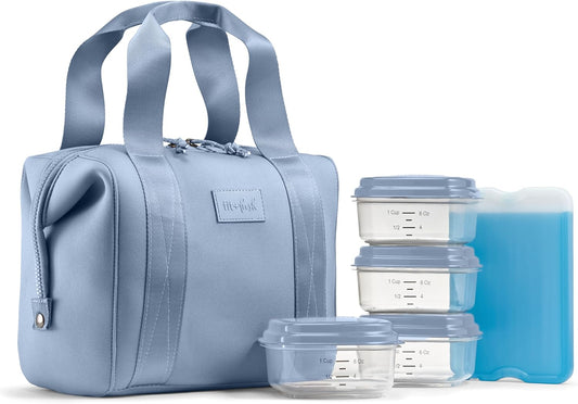 Fit & Fresh Remi Neoprene Lunch Bag for Women w/Ice Pack & Containers