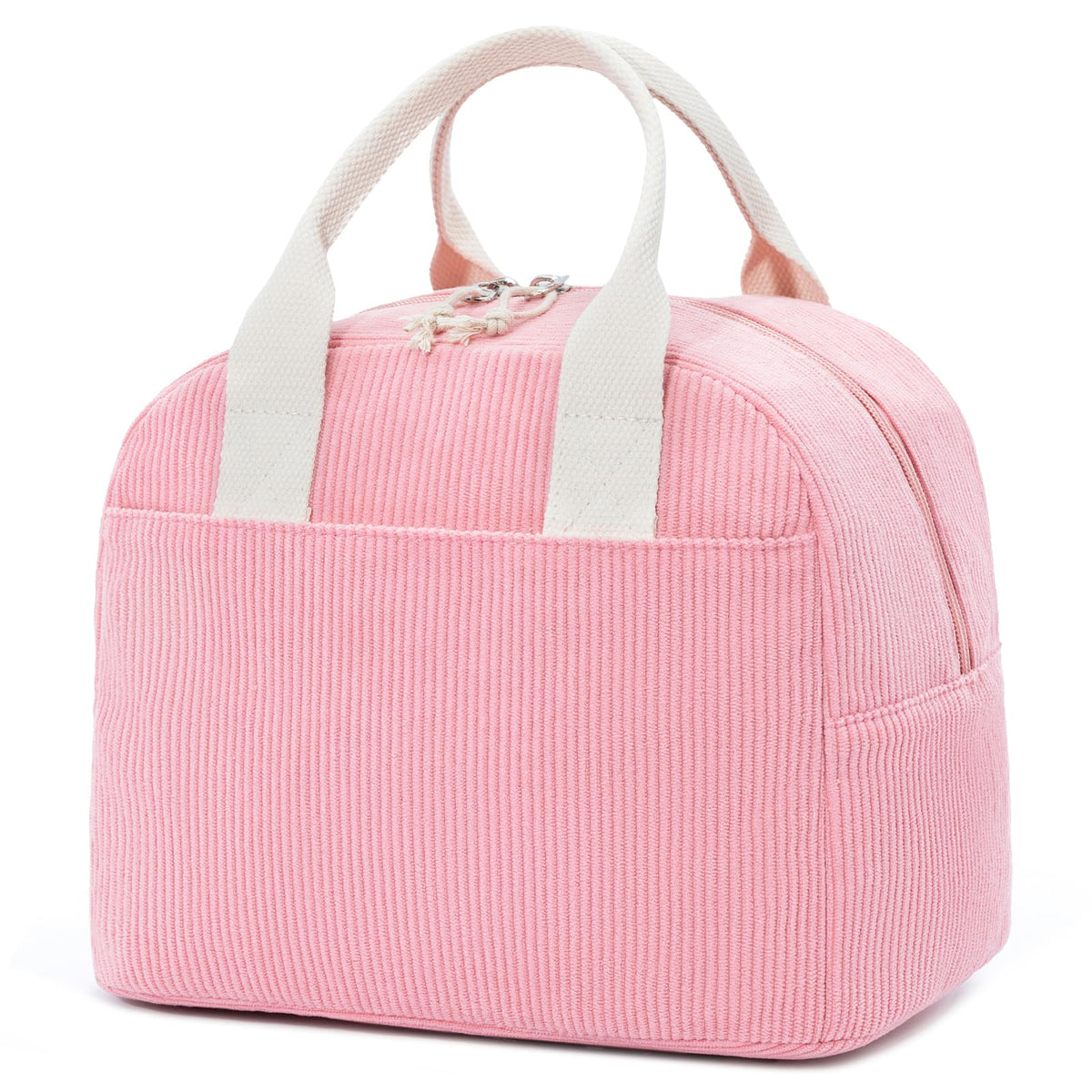 LOVELYWIND Lunch Box for Women, Insulated Lunch Bag, Green Stripe Tote 9L