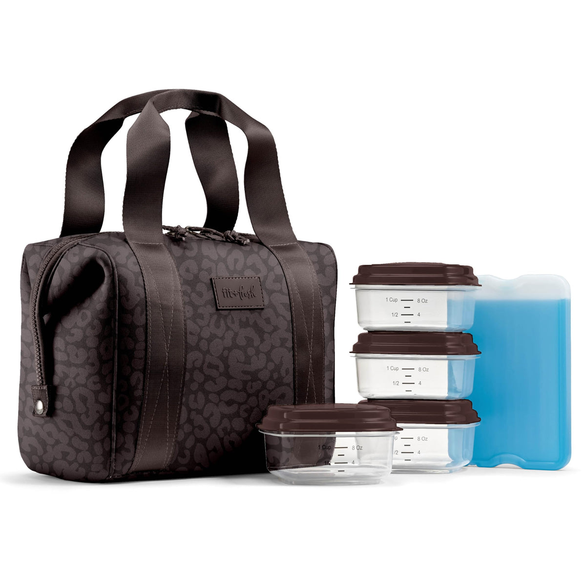 Fit & Fresh Remi Neoprene Lunch Bag for Women w/Ice Pack & Containers