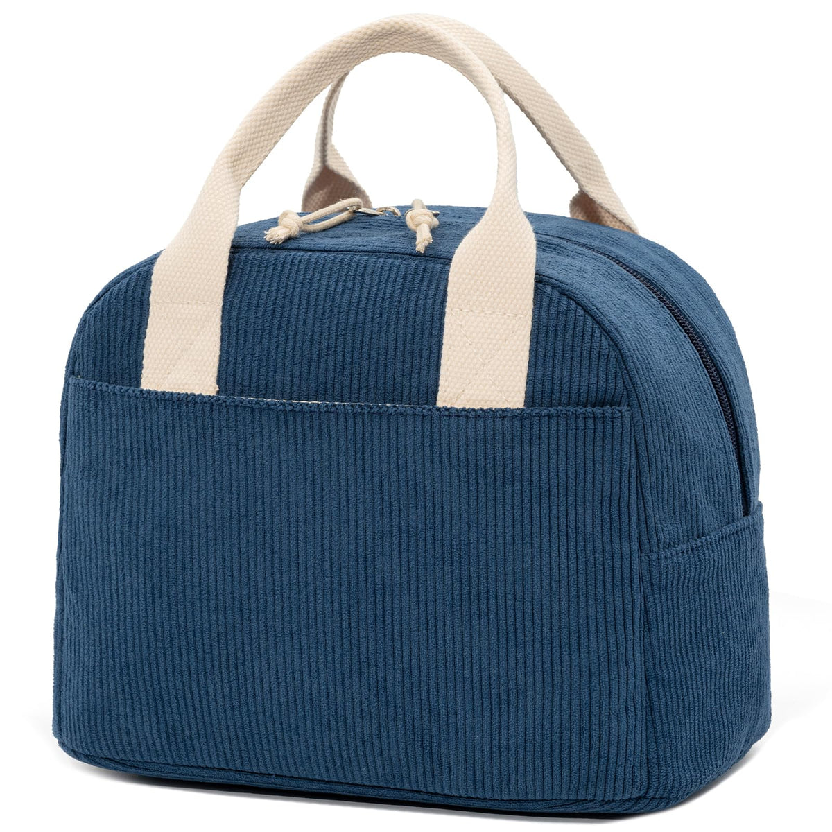 LOVELYWIND Lunch Box for Women, Insulated Lunch Bag, Green Stripe Tote 9L