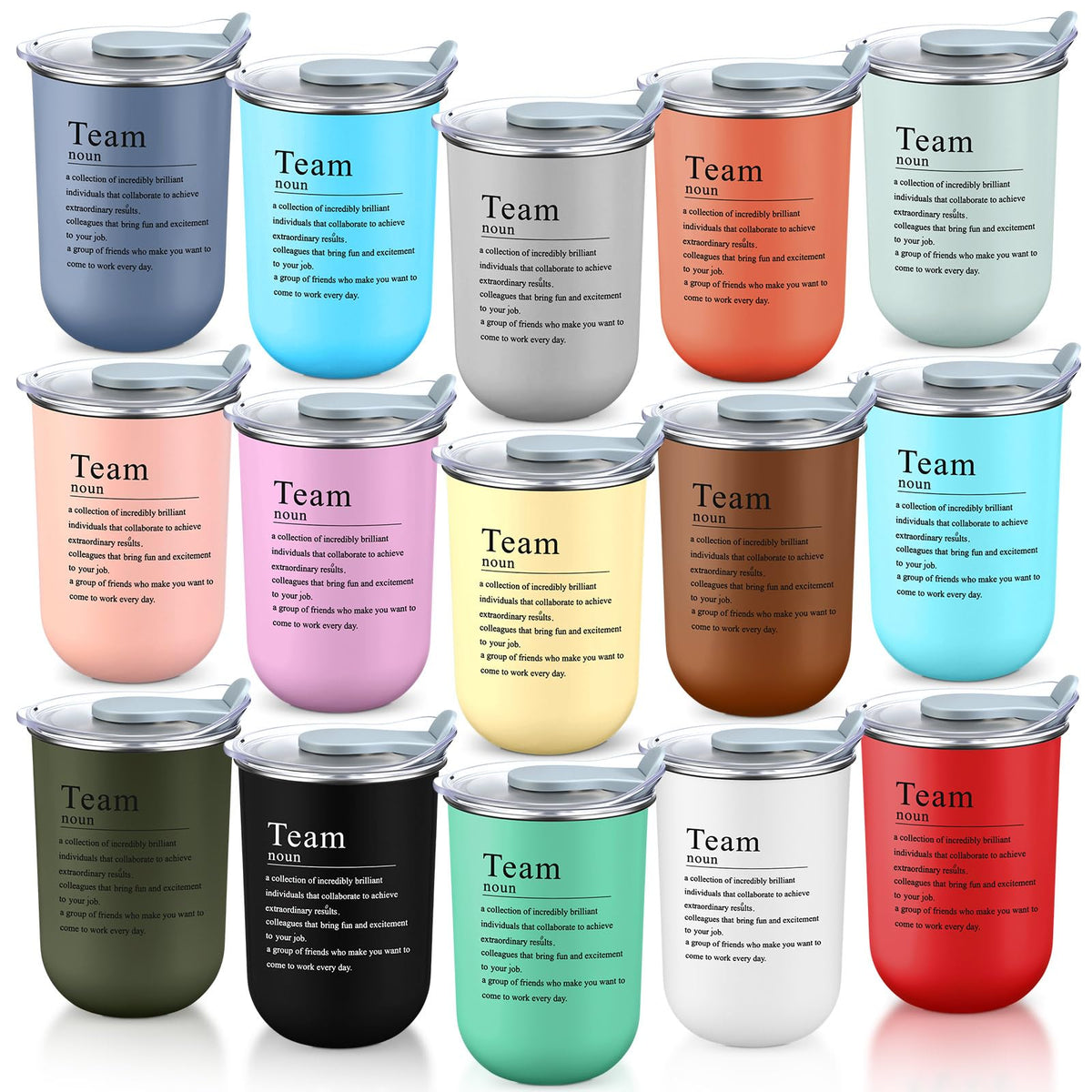 Reallnaive 10 Pcs Back to School Teacher Gifts Bulk, Team, Neutral