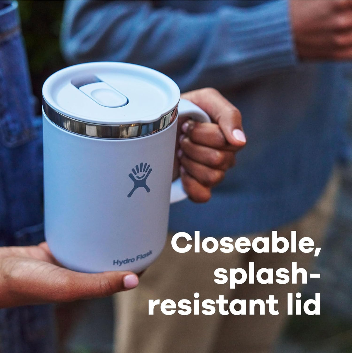 Hydro Flask Coffee Mug – Insulated Stainless Steel, Non Spill, Leak Resistant Travel Mug 12 Oz Harbor Blue