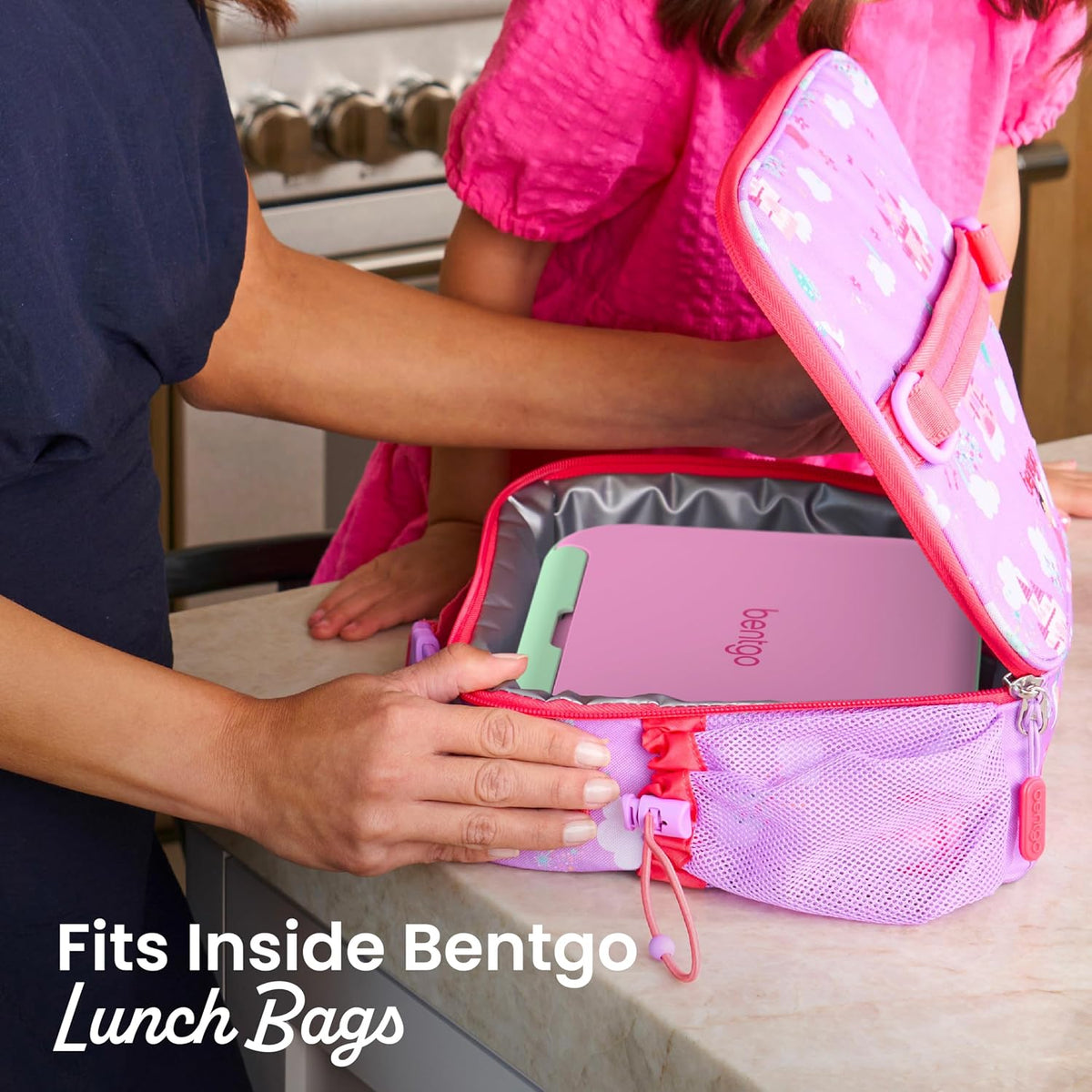Bentgo Kids Stow & Go Leak-Proof Lunch Box with Built-In Utensil