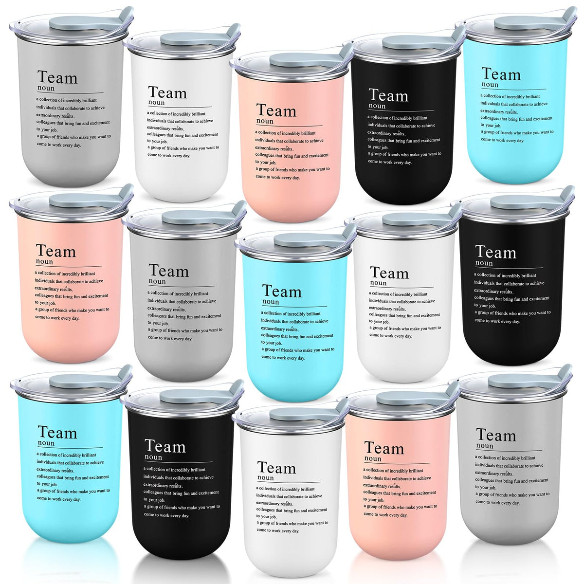 Reallnaive 10 Pcs Back to School Teacher Gifts Bulk, Team, Neutral