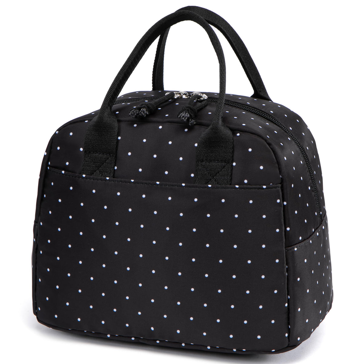 LOVELYWIND Lunch Box for Women, Insulated Lunch Bag, Green Stripe Tote 9L