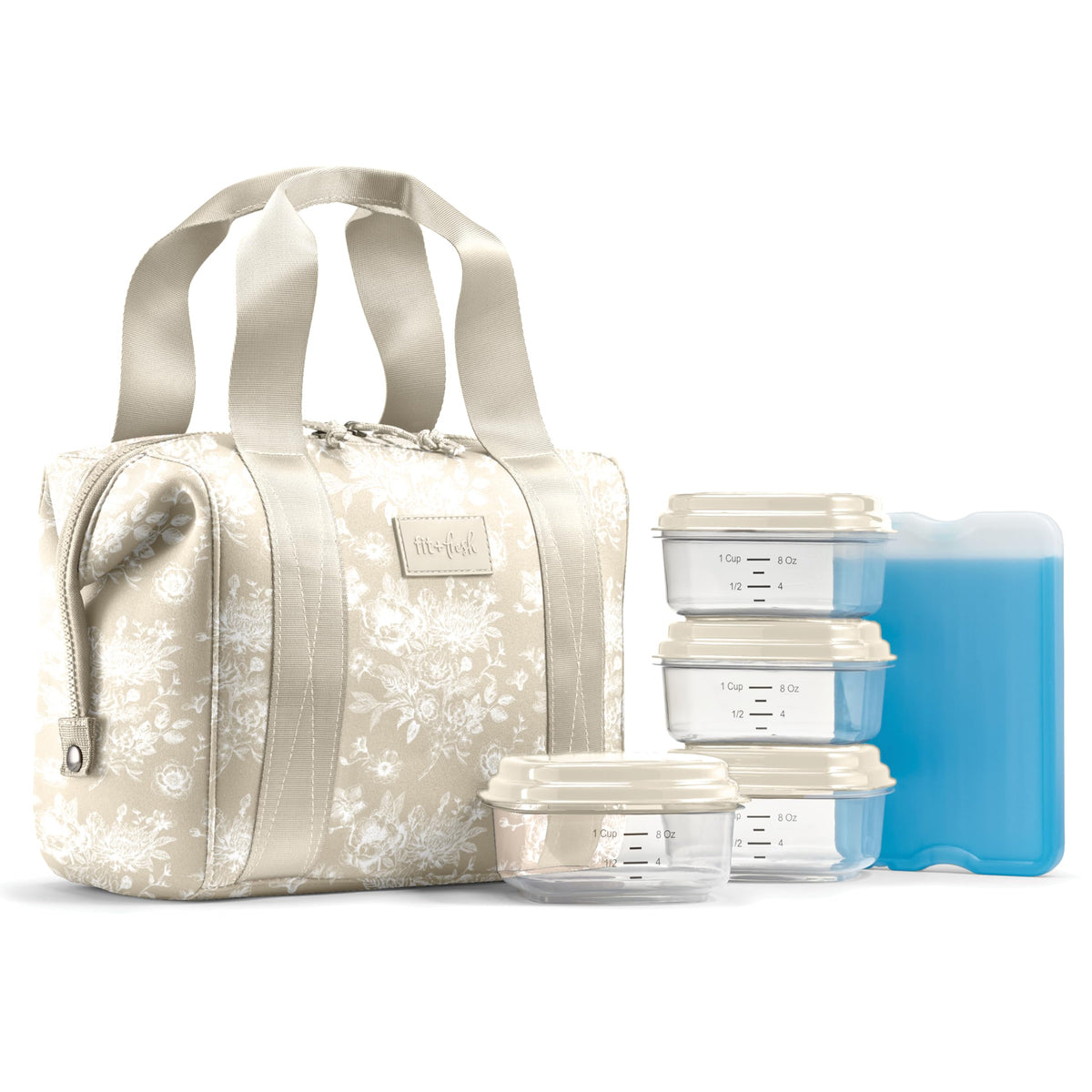 Fit & Fresh Remi Neoprene Lunch Bag for Women w/Ice Pack & Containers