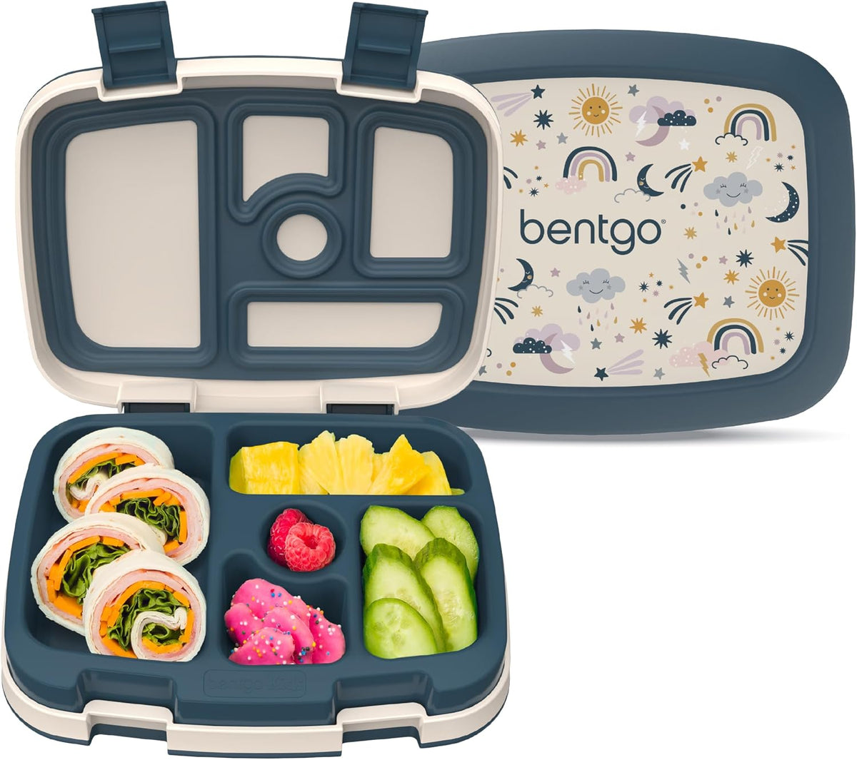 Bentgo Kids Prints Leak-Proof 5-Compartment Bento-Style Kids Lunch Box