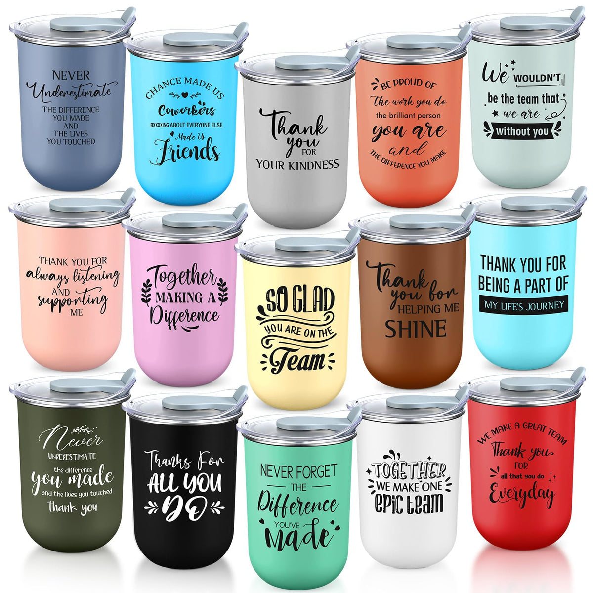 Maxdot 10 Pcs Thank You Gift Mugs 13oz Housekeeping Week Team Gift Bulk