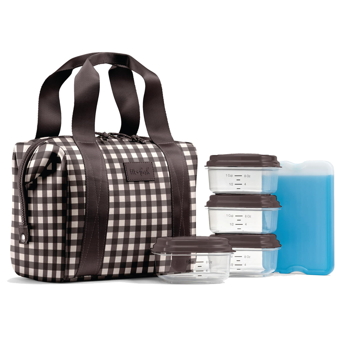 Fit & Fresh Remi Neoprene Lunch Bag for Women w/Ice Pack & Containers