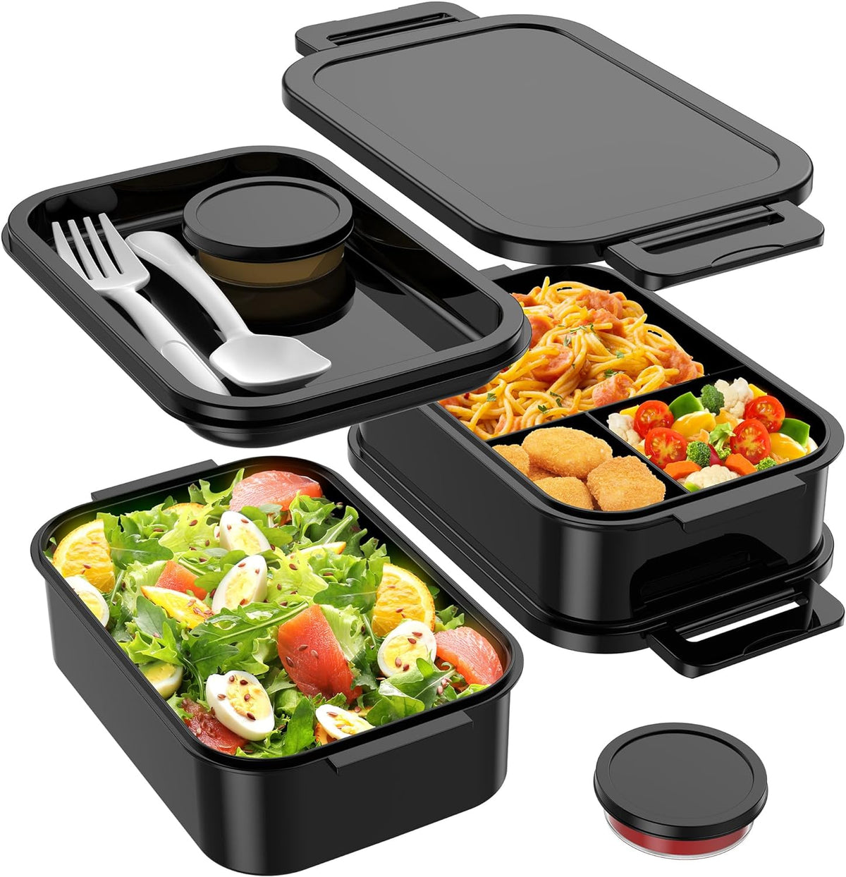 Jelife Adult Bento Box Lunch Box - Large Style Bento Lunch Box for Adults