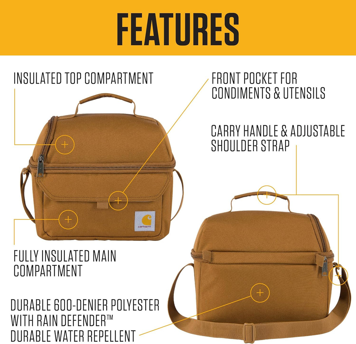 Carhartt Insulated 12 Can Cooler Rose Tint