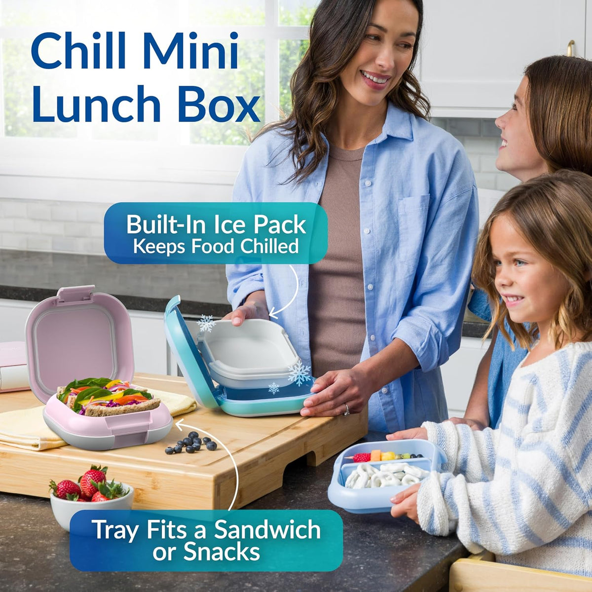 Bentgo Chill Mini Leak-Proof 3 or 4 Compartment Lunch Box